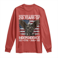 250 Years Of Independence Military Army Long Sleeve Shirt 250th Anniversary USA Bald Eagle