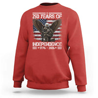 250 Years Of Independence Military Army Sweatshirt 250th Anniversary USA Bald Eagle