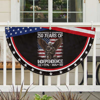 250 Years Of Independence Military Army Patriotic Fan Flag 250th Anniversary USA Bald Eagle