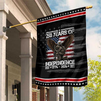 250 Years Of Independence Military Army Patriotic Garden Flag 250th Anniversary USA Bald Eagle