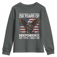 250 Years Of Independence Military Army Youth Sweatshirt 250th Anniversary USA Bald Eagle