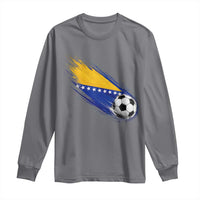 Bosnia and Herzegovina Soccer Lover Bosnian Flag Long Sleeve Shirt