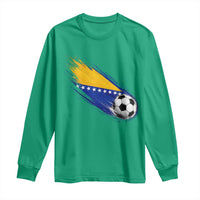 Bosnia and Herzegovina Soccer Lover Bosnian Flag Long Sleeve Shirt