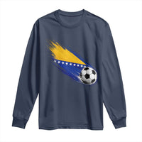 Bosnia and Herzegovina Soccer Lover Bosnian Flag Long Sleeve Shirt