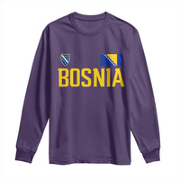 Bosnia and Herzegovina Pride Long Sleeve Shirt BiH Bosnian Flag Souvenirs