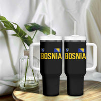 Bosnia and Herzegovina Pride Tumbler With Handle BiH Bosnian Flag Souvenirs