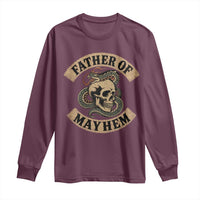 Father Of Mayhem Long Sleeve Shirt Dad Snake Skull Fathers Day