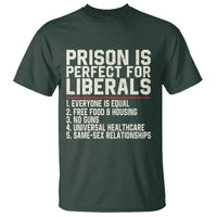 Prison Is Perfect For Liberals T Shirt Funny Anti Liberal Political Quote