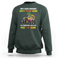 Back To School Sweatshirt Rev Your Engines Shift Your Gear I'm Crashin' Into My Pre - K Year - Wonder Print Shop