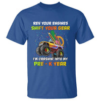 Back To School T Shirt Rev Your Engines Shift Your Gear I'm Crashin' Into My Pre - K Year - Wonder Print Shop