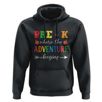 Back To School Hoodie Pre-K Where The Adventure Begins Apple Arrow - Wonder Print Shop