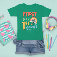 Back To School T Shirt For Kid First Day Of 1st Grade Rainbow - Wonder Print Shop