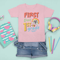 Back To School T Shirt For Kid First Day Of 1st Grade Rainbow - Wonder Print Shop