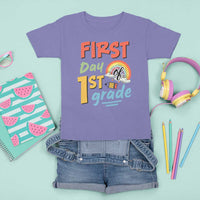 Back To School T Shirt For Kid First Day Of 1st Grade Rainbow - Wonder Print Shop