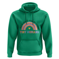 Teacher Hoodie It's A Good Day To Teach Tiny Humans Rainbow - Wonder Print Shop