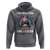 Kindergarten Level Unlocked Hoodie Back To School Game Console - Wonder Print Shop
