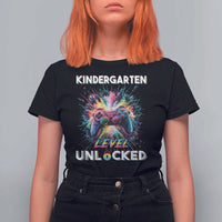 Kindergarten Level Unlocked T Shirt For Women Back To School Game Console - Wonder Print Shop