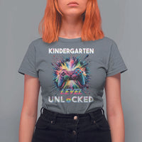 Kindergarten Level Unlocked T Shirt For Women Back To School Game Console - Wonder Print Shop