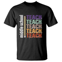 Teacher T Shirt Middle School Teach Back To School Pencil - Wonder Print Shop