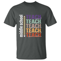 Teacher T Shirt Middle School Teach Back To School Pencil - Wonder Print Shop