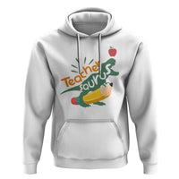 Teacher Saurus Hoodie Back To School Dinosaur Pencil - Wonder Print Shop