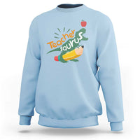 Teacher Saurus Sweatshirt Back To School Dinosaur Pencil - Wonder Print Shop