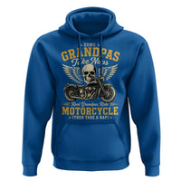 Some Grandpas Take Naps Real Grandpas Ride Motorcycle Then Take Nap Hoodie Funny Grandpa Biker