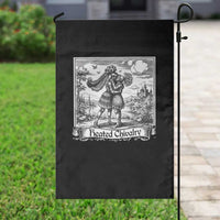 Heated Chivalry Medieval Knights Kissing LGBT Pride Garden Flag