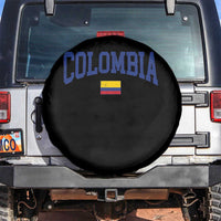 Colombia Football Throwback Design Vintage Colombian Flag Jersey Style Spare Tire Cover