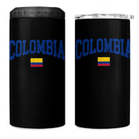 Colombia Football Throwback Design Vintage Colombian Flag Jersey Style 4 in 1 Can Cooler Tumbler