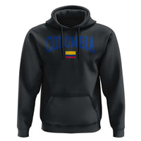 Colombia Football Throwback Design Vintage Colombian Flag Jersey Style Hoodie