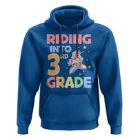 Back To School Unicorn Hoodie Riding Into 3rd Grade Rainbow Star - Wonder Print Shop