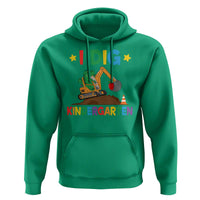 I Dig Kindergarten Hoodie Back To School Dinosaur Truck Construction - Wonder Print Shop