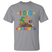 I Dig Kindergarten T Shirt Back To School Dinosaur Truck Construction - Wonder Print Shop