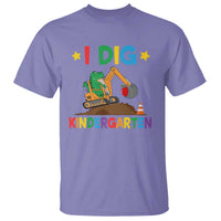 I Dig Kindergarten T Shirt Back To School Dinosaur Truck Construction - Wonder Print Shop