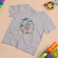 Back To School T Shirt For Kid We Are All Different But In This School We All Swim Together Sea Animals - Wonder Print Shop