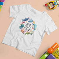 Back To School T Shirt For Kid We Are All Different But In This School We All Swim Together Sea Animals - Wonder Print Shop