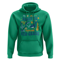 Funny Back To School Sea Animals Hoodie Ready To Explore 4TH Grade Whale Turtle - Wonder Print Shop
