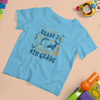 Funny Back To School Sea Animals T Shirt For Kid Ready To Explore 4TH Grade Whale Turtle - Wonder Print Shop