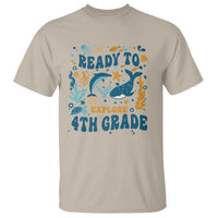 Funny Back To School Sea Animals T Shirt Ready To Explore 4TH Grade Whale Turtle - Wonder Print Shop
