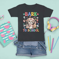 Funny Bark To School T Shirt For Kid Shih Tzu Dogs School Supplies Paw - Wonder Print Shop