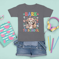 Funny Bark To School T Shirt For Kid Shih Tzu Dogs School Supplies Paw - Wonder Print Shop