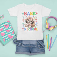Funny Bark To School T Shirt For Kid Shih Tzu Dogs School Supplies Paw - Wonder Print Shop