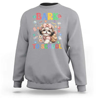 Funny Bark To School Sweatshirt Shih Tzu Dogs School Supplies Paw - Wonder Print Shop