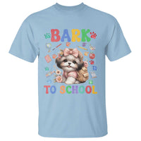 Funny Bark To School T Shirt Shih Tzu Dogs School Supplies Paw - Wonder Print Shop