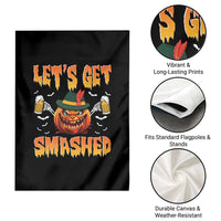 Funny Let's Get Smashed Garden Flag Oktoberfest Pumpkin Beer Tyrolean Hat - Wonder Print Shop