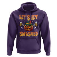 Funny Let's Get Smashed Hoodie Oktoberfest Pumpkin Beer Tyrolean Hat - Wonder Print Shop