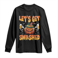 Funny Let's Get Smashed Long Sleeve Shirt Oktoberfest Pumpkin Beer Tyrolean Hat - Wonder Print Shop