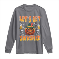 Funny Let's Get Smashed Long Sleeve Shirt Oktoberfest Pumpkin Beer Tyrolean Hat - Wonder Print Shop