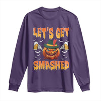 Funny Let's Get Smashed Long Sleeve Shirt Oktoberfest Pumpkin Beer Tyrolean Hat - Wonder Print Shop